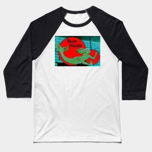 Christmas Mermaid - Italian Baseball T-Shirt